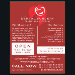 White Hearted Tooth Logo Dentistry, Dentist Advert Flyer<br><div class="desc">White Hearted Tooth Logo,  Dentistry,  Dentist Advertising Flyer by The Business Card Store.</div>