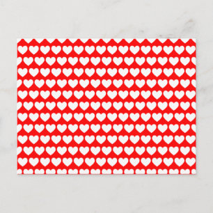 White Hearts Postcard