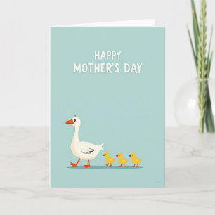 White Hen And Chicks Day Card