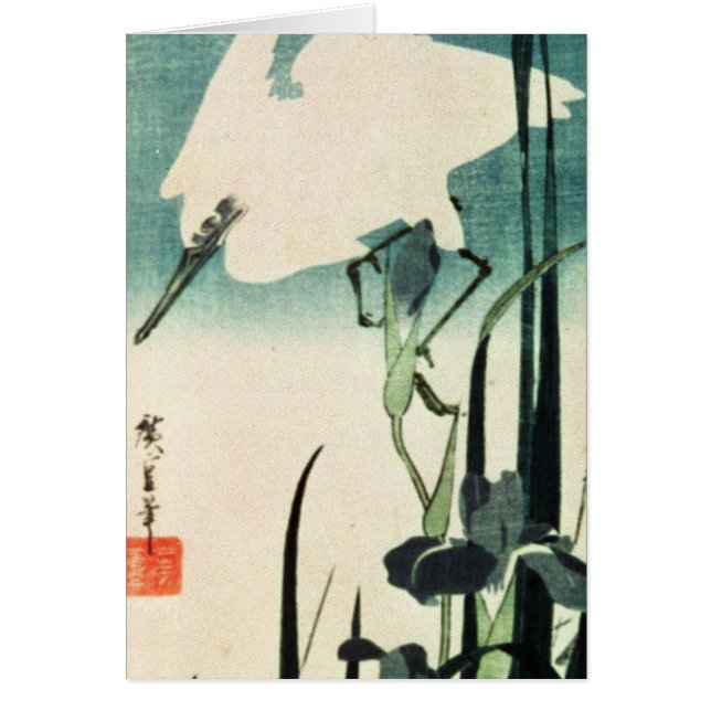 White Heron and Iris (Front)