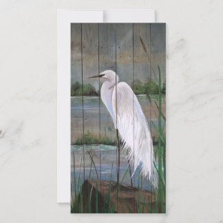 White Heron Card