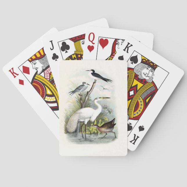White Heron Playing Cards (Back)