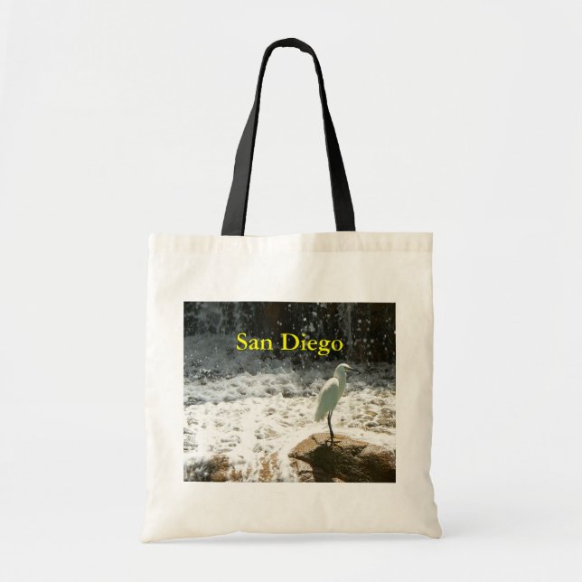 White Heron Tote Bag (Front)