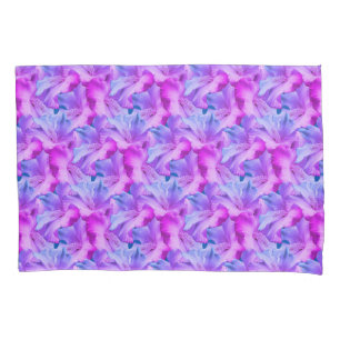 White Hibiscus Flowers Bouquet Tinted  Pillowcase