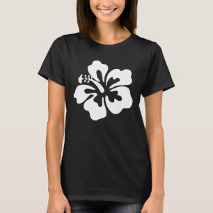 White Hibiscus T-Shirt