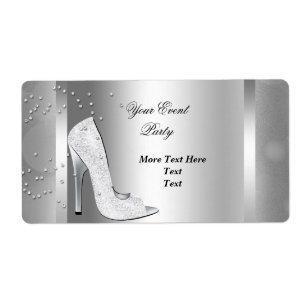 White High Heel Shoes Silver Event Party