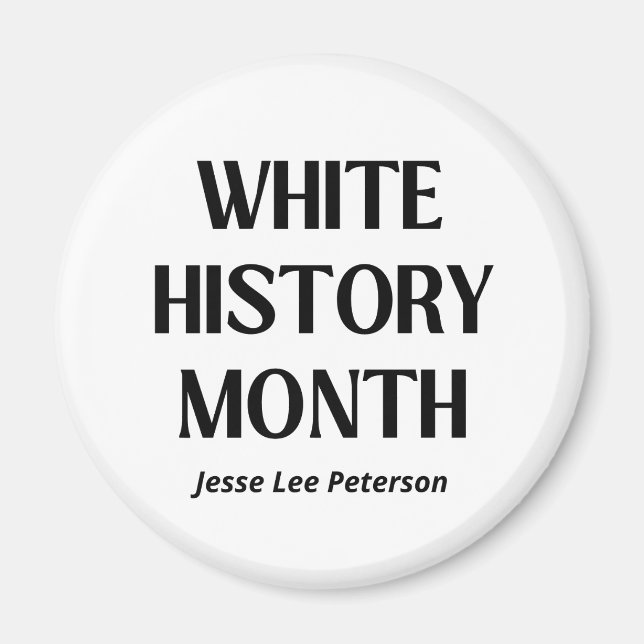 White History Month Jesse Lee Peterson Magnet (Front)
