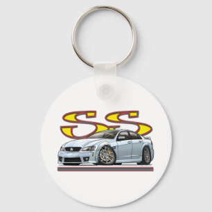 White_Holden_V8.png Key Ring
