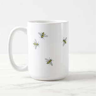 White Honeybee Mug