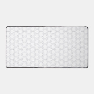 White Honeycomb Aesthetic Desk Pad