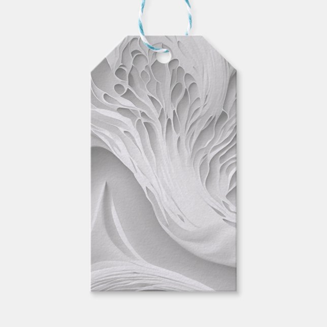 White Honeycomb Gift Tags (Front)