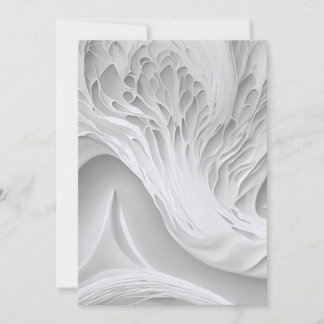 White Honeycomb  Holiday Card