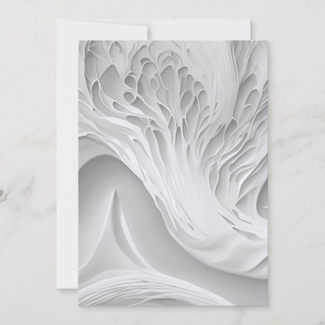 White Honeycomb Save The Date (Front)