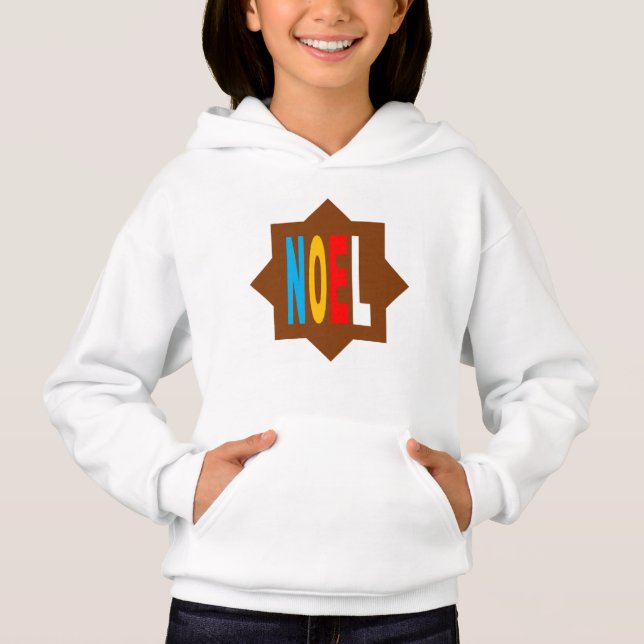WHITE   HOOD SWEATER     CHRISTMAS (Front)