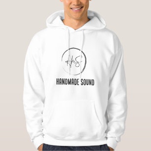 White hoodie - HmS - Handmade Sound