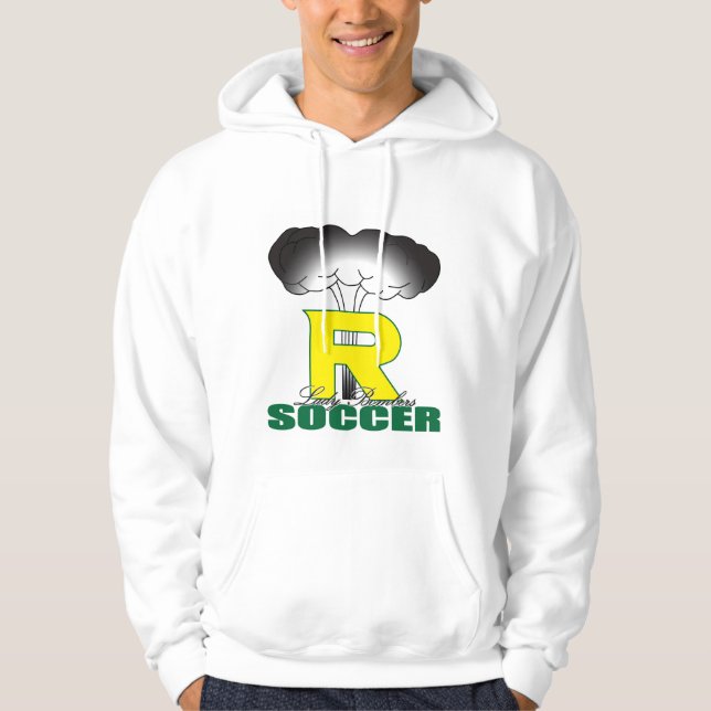 White Hoodie - Richland Bomber Girls Soccer (Front)