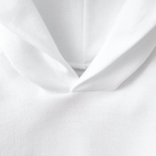 White Hoodie with Light blue flower on the back