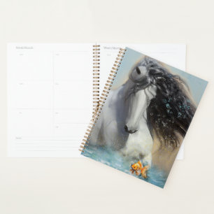 White Horse Andalusian Horse - Calendar, Planner