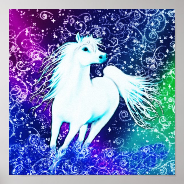 White Horse Arabian Myth Poster (Front)