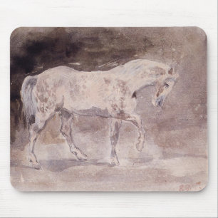 White Horse (by Eugene Delacroix) Mouse Mat