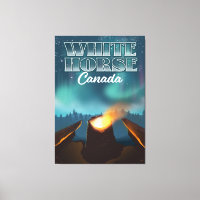 White Horse Canada travel poster
