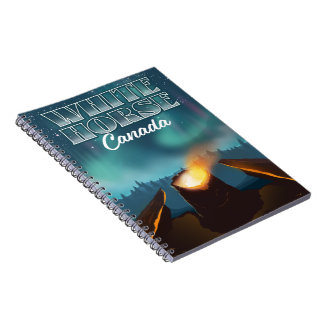 White Horse Canada travel poster Notebook
