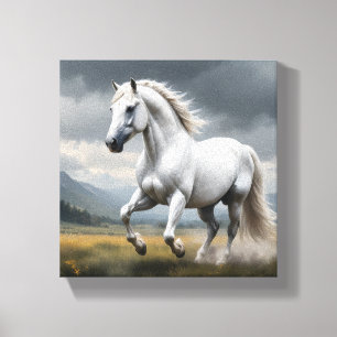 White Horse Canvas Print