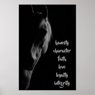 White Horse Core Values  Poster