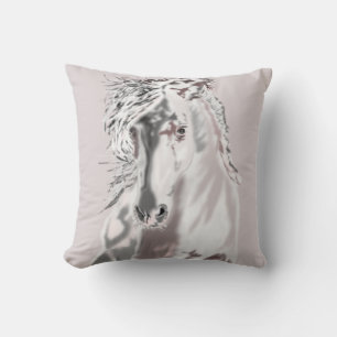 White Horse Cushion