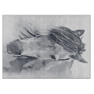 White Horse Cutting Board