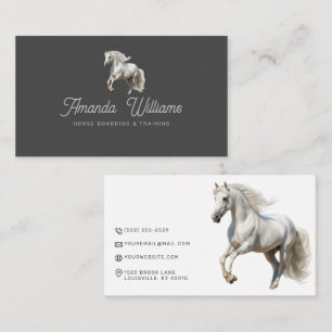 White Horse Equestrian Business Card