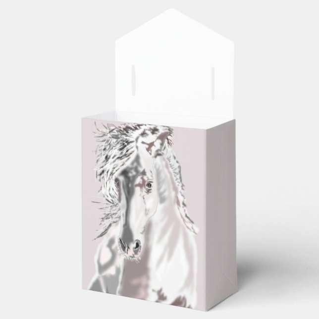 White Horse Favour or Gift Box (Opened)
