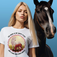White Horse Foal in Pasture Customisable
