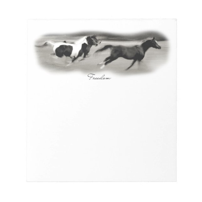 White Horse Head Notepad (Front)