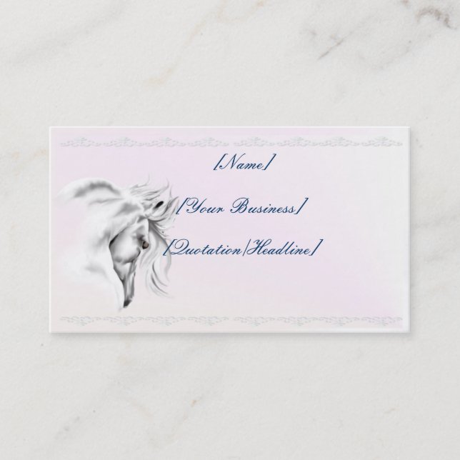 White Horse Head profilecard_business_horizonta... Business Card (Front)
