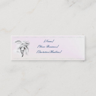 White Horse Head profilecard_skinny_horizontal,... Mini Business Card