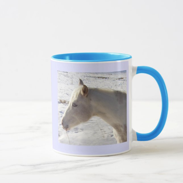 White Horse in Snow mug (Right)