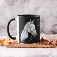 White horse inspirational equestrian gifts
