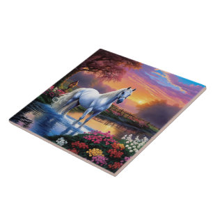 White horse Keep or design your own Tile