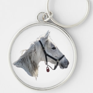 White Horse Key Ring