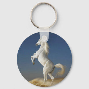 White Horse Keychain