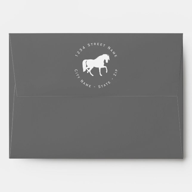 White Horse Logo Envelope (Back (Top Flap))