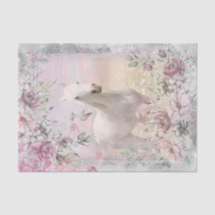 White Horse Meadow Fantasy Decoupage Tissue Paper