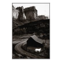 White Horse Monochrome Canyonlands - Open ed print