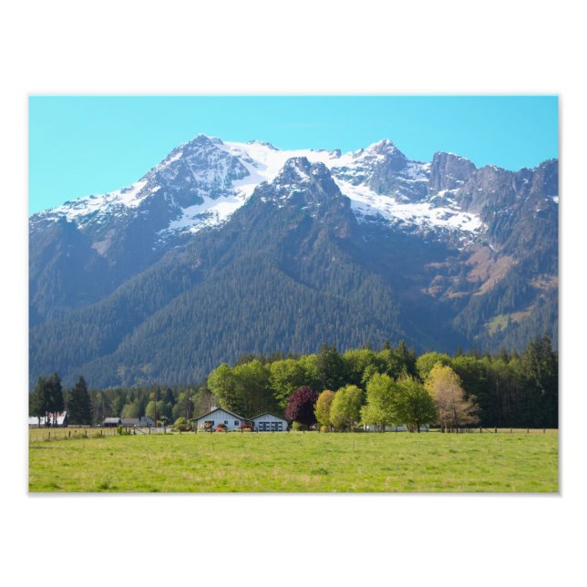 White Horse Mountain in Spring Print (Front)