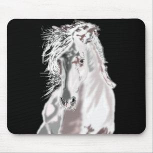 White Horse Mouse Mat