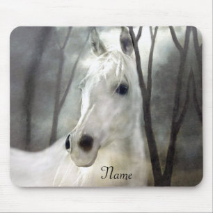 White Horse Mouse Mat