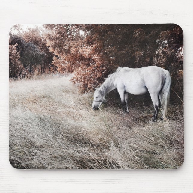 White Horse Mouse Mat (Front)
