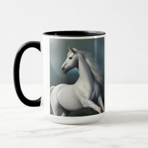 White Horse Mug