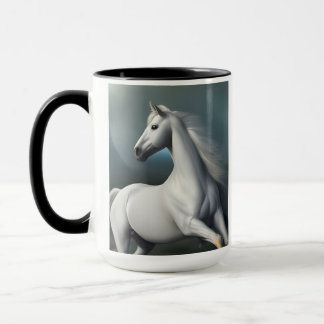 White Horse Mug